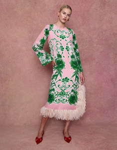 Haute Couture thân thiện với môi len kaftan thoáng khí và tự nhiên vòng eo in thiết kế - Product Image 2