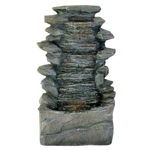 Fuente de agua de resina de roca Artificial para exteriores, decoración para otoño, mesa exterior, interior, nueva - Product Image 6