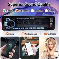 Amplificador Estéreo de Alta Fidelidad, Reproductor MP3 para Auto con Pantalla Grande, Transmisor USB FM BT, Control Remoto, Cable ISO