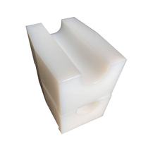 Bloc coulissant en plastique UHMWPE/nylon personnalisé, blocs en polyéthylène UHMW rectangulaires solides pour l'usinage