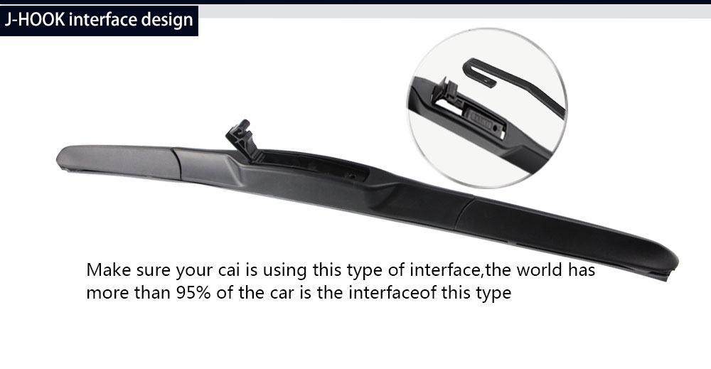 Kction 16" Hybrid Windshield Wiper Blades 8512900000 For Toyota FJ Cruiser 2007-2014