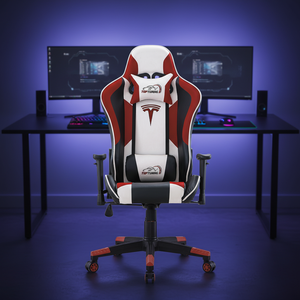 Fauteuil de Gamer en Cuir <span class=keywords><strong>Furgle</strong></span> RGB LED, Style Exécutif, Chaise de Bureau Gaming avec Massage, Relevage à Gaz 3 Positions, Accoudoirs 2D, Livraison Gratuite - Product Image 3