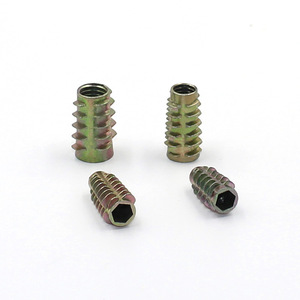 Écrou hexagonal Accessoires de meubles trapézoïdaux hexagonaux Écrou intégré pratique Écrou à dents internes et externes Meubles - Product Image 3