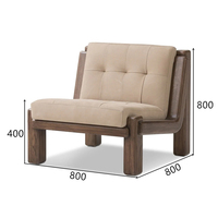 Neuer Chinesischer Stil Massivholzrahmen Handgefertigter Freizeitstuhl Designer Mattleder Relaxsessel Ergonomisch Modernes Wohnzimmer