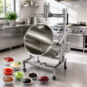 Mélangeur Industriel Automatique <span class=keywords><strong>pour</strong></span> Sauces, Petit Mixeur Alimentaire <span class=keywords><strong>pour</strong></span> Confitures, Bouillies, Ail, Piments, Soupes, Sirops et Préparations Culinaires - Product Image 1