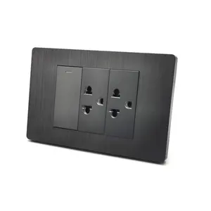 hgih end Gray Interrputor America plug universal electric power hotel home wall outlet with switch