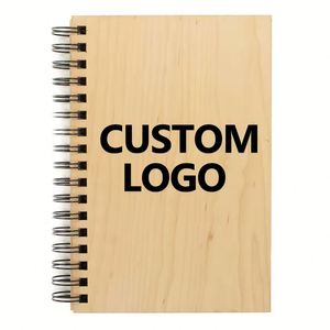 Juego de Cuadernos Personalizados con Cubierta Reciclada, Promocionales, Tamaños A5/A6, Espiral, Bolígrafo, Papel Impreso, Diarios de Bambú con Logotipo - Product Image 3