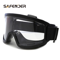Lunettes de sécurité industrielle certifiées ANSI Z87.1 Anti-buée Anti-rayures Construction en polycarbonate et nylon EN166 Protection des yeux