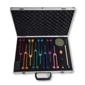 Ensemble de blocs activateurs pour diapasons colorés, huit pièces, pour la thérapie sonore et la guérison - Product Image 1