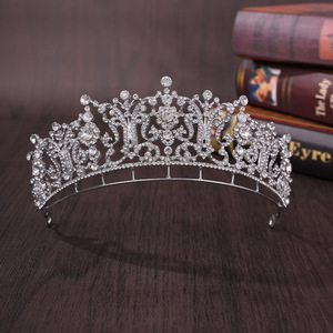 NianCan - Corona <span class=keywords><strong>de</strong></span> Princesa <span class=keywords><strong>de</strong></span> Lujo, Corona <span class=keywords><strong>de</strong></span> Aleación con Cuentas <span class=keywords><strong>de</strong></span> Cristal, Corona <span class=keywords><strong>de</strong></span> Novia, Regalos para Bodas, Día <span class=keywords><strong>de</strong></span> <span class=keywords><strong>la</strong></span> Madre - Product Image 2