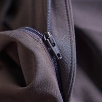 Pantalon décontracté à jambe droite en tissu importé contenant de la laine et des fibres d'acétate, avec ceinture élastique polyvalente