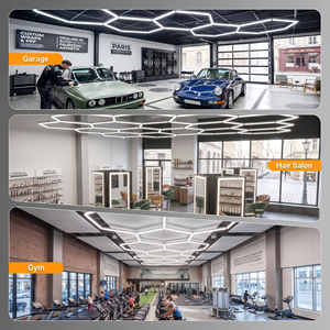 Éclairage LED Industriel Haute Puissance pour Atelier, Lumière de Baie en Nid d'Abeille pour Atelier de Carrosserie, Réparation de Camions, Plafond d'Entrepôt - Product Image 5