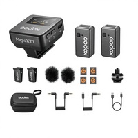 Micrófono de Condensador Inalámbrico Profesional Godox Magic XT1, Ligero, con Cancelación de Ruido, de Plástico, para Grabación en Exteriores y Uso en Vivo