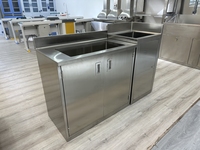 Meubles de laboratoire dentaire Table de laboratoire Cabinet 304 SS Banc de lavage pour évier Tables en acier inoxydable