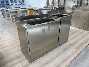 दंत प्रयोगशाला फर्नीचर प्रयोगशाला टेबल कैबिनेट 304 एस वाशिंग सिंक बेंच स्टेनलेस स्टील टेबल - Product Image 2