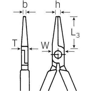 STAHLWILLE - 65125135 Pince à relais, forme B-EAN 4018754206162 PINCE ET COUPE PINCE À BECS PLAT - Product Image 2