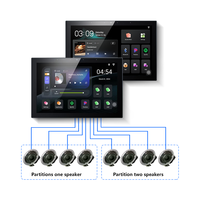 TuoAn Q10 Pro - Panneau de commande tactile à écran de 10,1 pouces avec musique d'ambiance à 2 zones, prend en charge la lecture de différentes musiques en ligne/local