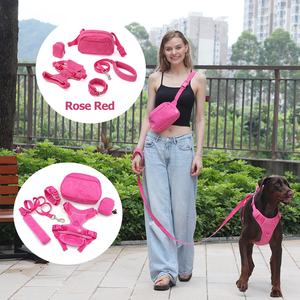 Novedades 2024: Conjunto <span class=keywords><strong>de</strong></span> Correa y Collar <span class=keywords><strong>de</strong></span> Pana para Perro, Arnés Personalizado para Perro, Riñonera Clásica para Pasear Perros con Dispensador <span class=keywords><strong>de</strong></span> Bolsas para Excrementos - Product Image 2