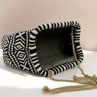Nouveau luxe minimaliste dame sac à main Commute soirée pochette avec sangle de ficelle tricoté maquillage pochette de rangement Portable robe Style