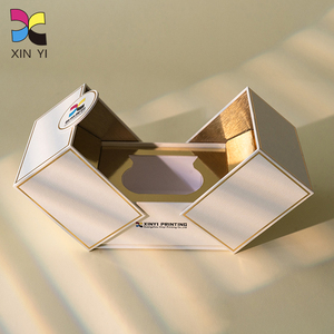 Nhà Máy Tùy Chỉnh Thân Thiện Với Môi Trường Trường Hợp Hộp Với Lá Vàng Logo Tinh Tế Flapped Hộp Giấy Hộp Cho Mỹ Phẩm - Product Image 2