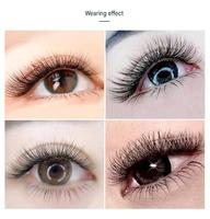 Extensions de cils individuels ronds, faits à la main, effet mat noir, 0.03-0.10mm, courbure C/D, 8-25mm, vente en gros