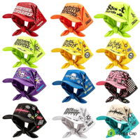 Casquette de baseball style rappeur personnalisée avec bandana, impression par sublimation, motif graphique, protection solaire, foulard