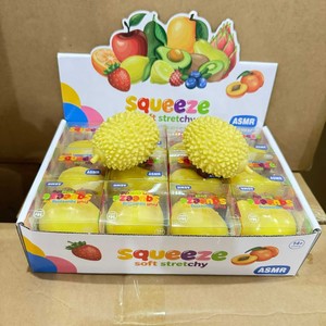 Juguete de Pelota de Arcilla de Durian para Apretar, Hecho a Mano, con Sonido Crujiente de Fruta Simulada, de Levantamiento Lento, Mini Juguete Antiestrés Fidget - Product Image 4