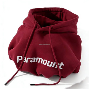Wholesale 330GSM 100% Cotton <b>Men's</b> Winter Thick <b>Pullover</b> Hoodie Custom Chenille Embroidery Logo Hoody for <b>Men</b> - Product Image 5