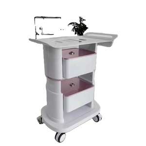 Beauty Salon <b>Trolley</b> Salon Special <b>Trolley</b> Hair Salon <b>Trolley</b> Black Pink Cart - Product Image 1