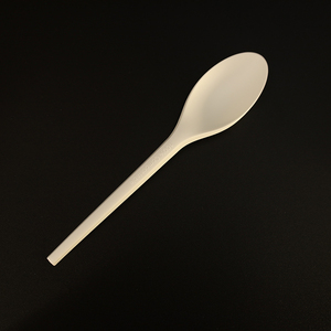 Cuillères jetables en CPLA biodégradable, couverts compostables, cuillères à dessert jetables en plastique pour bubble tea, pouding, dessert shop - Product Image 3