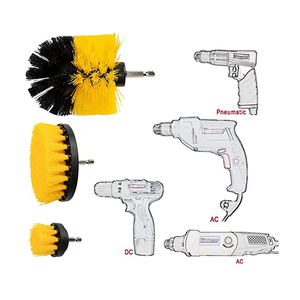 Juego de 3 cepillos para taladro, cepillo giratorio para taladro, cepillo inalámbrico, kit de limpieza con taladro eléctrico portátil - Product Image 3
