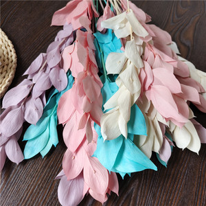 Bouquet de décoration pour la fête des amoureux chinoise, lys, <span class=keywords><strong>bambou</strong></span>, feuille d'orange, fleur éternelle, cadeau pour petite amie, fleur séchée et fraîche conservée - Product Image 4