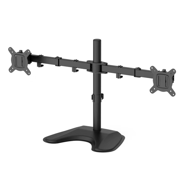 Dual-screen Computer Monitor Stand with Double-Section for Lifting and Universal Rotation Stackable New in Stock