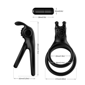 Anello Penieno per Uomo con Stimolazione Ritardante, Vibratore Più Potente, Resistente all'Acqua, Anelli di Bloccaggio Maschili - Product Image 6