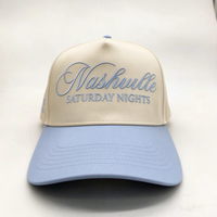 Cappellino da Baseball Snapback a 5 Pannelli Bicolore 100% Cotone con Ricamo Personalizzato e Visiera Curva Strutturata