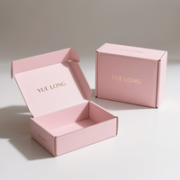 Offre Spéciale boîte d'expédition en carton rose imprimée personnalisée boîtes postales d'abonnement personnalisées de haute qualité