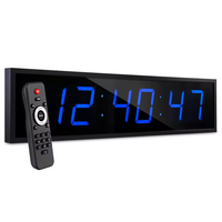 Jam Dinding LED Digital Pola Still Life Desain Industri dengan LOGO Kustom Ukuran Lebih Besar dan Kalender