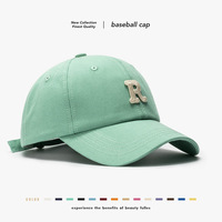 Casquette de baseball d'été 6 panneaux réglable 100 % coton souple pour femme, visière incurvée, broderie logo, simple et polyvalente