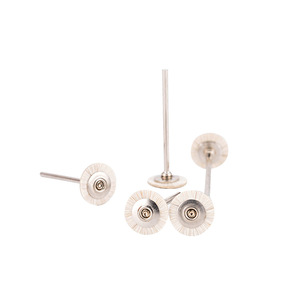 Brosse de polissage dentaire avec manche en métal, laine blanche plate de 8mm pour perceuse électrique, différents modèles disponibles - Product Image 4