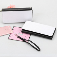 Dompet Gelang Wanita Kulit PU Sublimasi Tahan Lama Sederhana Modern Multifungsi Kosong Dapat Dipersonalisasi Tas Tangan Populer