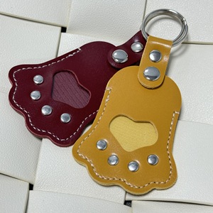Pet hair bag <b>keychain</b>, Japanese style pet hair storage <b>leather</b> cover, cat and dog hair protective cover pendant - Product Image 2