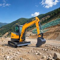 Mini-excavatrice compacte sur chenilles d'occasion Yanmar 3 tonnes, rotation à 360 degrés, chenilles en caoutchouc, pelle hydraulique, machine de terrassement