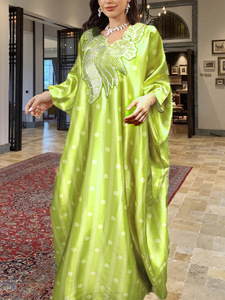 <strong>2026</strong> <strong>Turkey</strong> African Abaya Dress Women Outfits Free Size High Material Women Robe Middle Eastern Women's Embroidered Robes - Product Image 2
