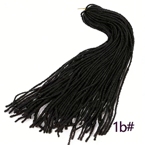 Extensions de cheveux synthétiques pour tresses au crochet, 18 pouces, pour femmes, blondes, style Bug Braiding Hair - Product Image 3