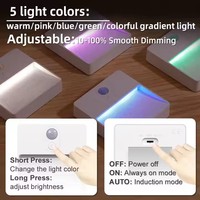 Tendances 2024 : Lumières LED sous lit à détecteur de mouvement PIR, couleur RVB, avec chargement USB, design moderne et intensité réglable pour salon