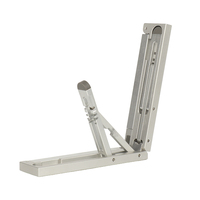 Support d'ordinateur portable pliable et réglable en alliage d'aluminium et acier inoxydable, finition polie miroir, pour iPad