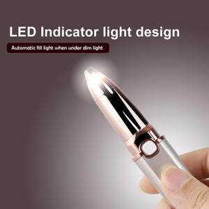 2 in 1 USB Rechargeable Mini ABS Material Low Noise Electrostatic Cordless Eyebrow <strong>Remover</strong> Nose <strong>Hair</strong> <strong>Flawless</strong> Epilator Trimmer - Product Image 4