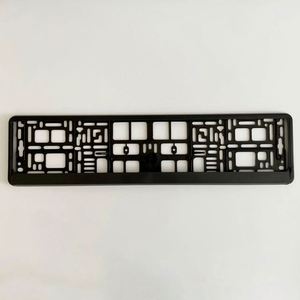 Porta <span class=keywords><strong>Targa</strong></span> Europea da Appendere 520 mm X 110 mm, Cornice in Plastica Nera per Targhe <span class=keywords><strong>Auto</strong></span> - Product Image 1