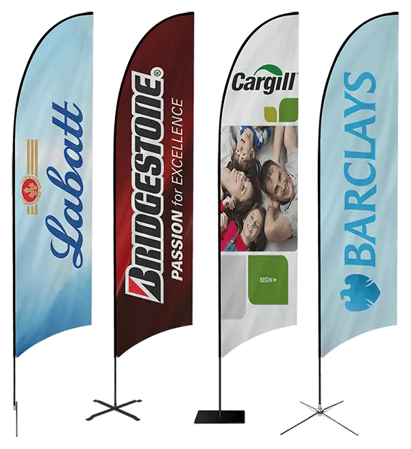 Custom Promotional Beach Flag Feather Banner Flag Kit With Ground Spike Teardrop Flags For Sale