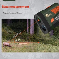 Telémetro Láser de Largo Alcance 1600/2000YDS para Golf y Caza, Pantalla Roja y Negra, Accesorio de Herramienta Eléctrica para Telémetro OLED